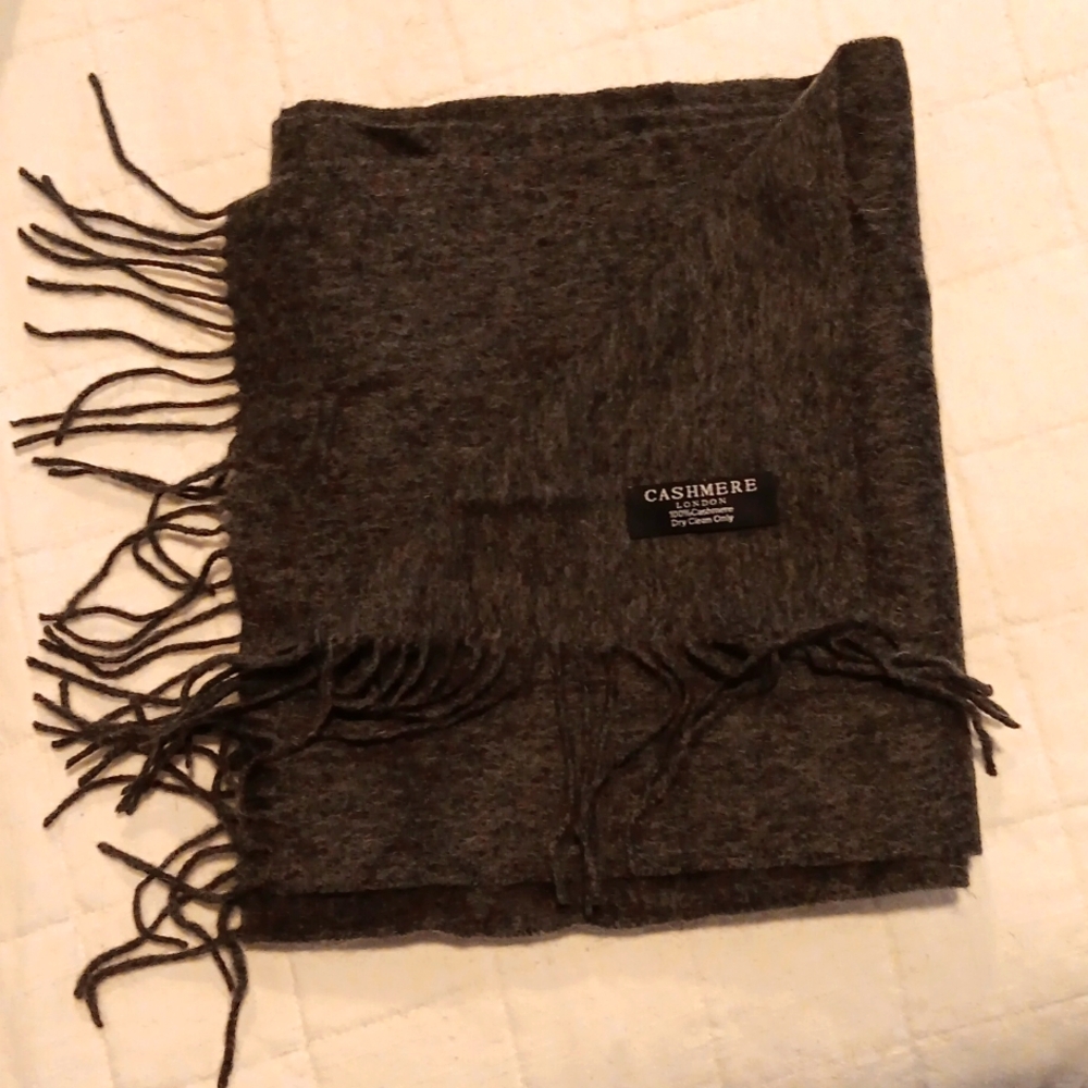 Gorgeous Charcoal Cashmere Scarf